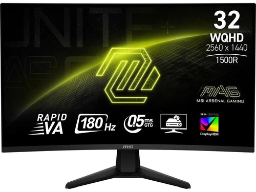 32CQ6F - MSI MAG 32" Class WQHD Curved Screen Gaming LED Monitor