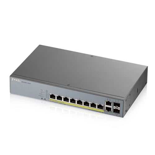 GS1350-12HP - Zyxel 8-Port Gigabit Smart Nebula Cloud Managed PoE Switch