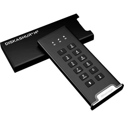 ISDAM22561000 - iStorage diskAshur 1TB M2 Portable Encrypted Solid State Drive
