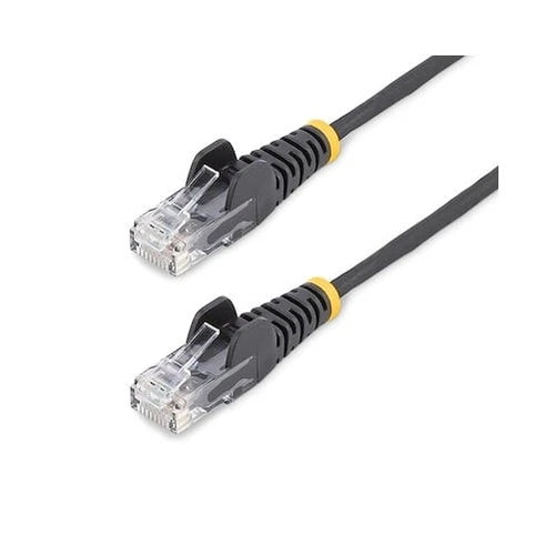 N6PAT25BLKS - StarTech 25ft Black Slim CAT6 Snagless Ethernet Cable