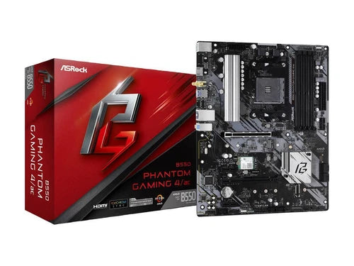 B550PHANTOM4/AC - ASRock AM4 AMD B550 SATA 6Gb/s ATX AMD Motherboard