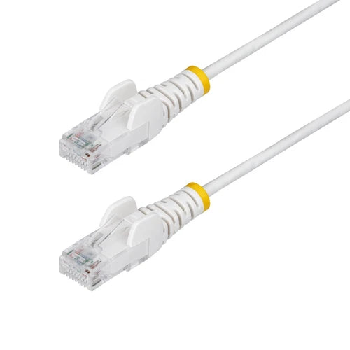 N6PAT25WHS - StarTech 25ft White Slim CAT6 Slim Snagless RJ45 UTP Ethernet Cable Ethernet Cable