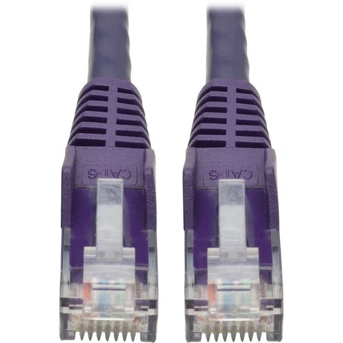 N201-015-PU - Tripp Lite 15ft Cat6 Snagless Molded Patch Cable UTP Purple RJ45