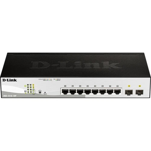DGS-1210-10MP - D-Link 8-Port Gigabit Smart Managed PoE Switch