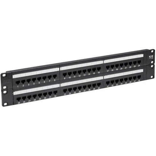 N252048 - Tripp Lite 48-Port Cat6 Cat5 Patch Panel Rackmount 110 Punch Down RJ45 Ethernet