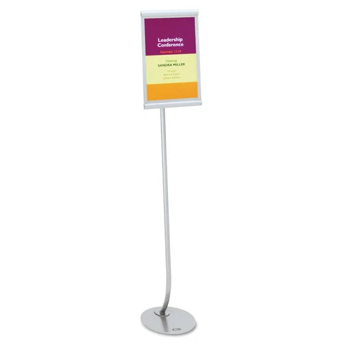 7922 - Quartet Designer Sign Stand Aluminum Frame 11 x 17