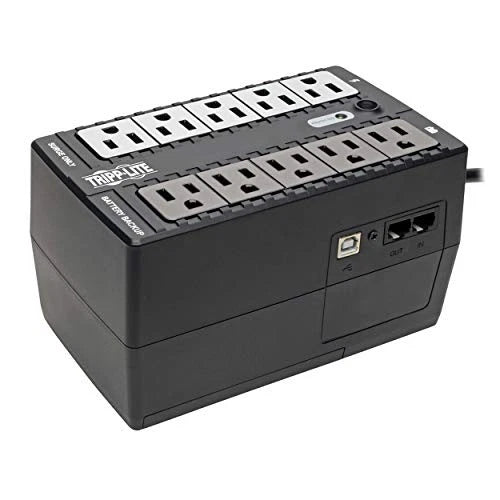INTERNET600U - Tripp Lite UPS 600VA 300W Desktop Battery Back Up Compact 120V USB RJ11 PC