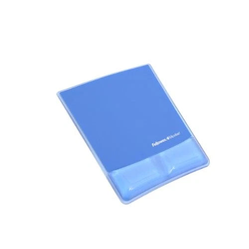 9182201 - Fellowes Wrist Support Mouse Pad 11.38" X 9" X 1" Blue