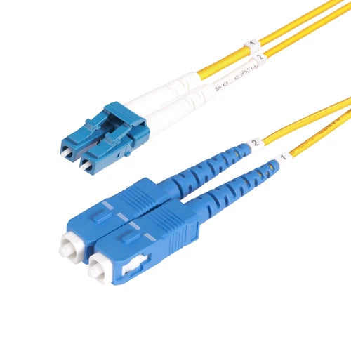 SMLCSC-OS2-2M - StarTech 2m 6ft LC to SC UPC OS2 Single Mode Duplex Fiber Optic Cable