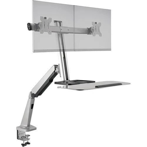 FDMLIFT2 - Ergotech FDM-LIFT-2 Freedom Lift Dual Monitor 26.2" Keyboard Tray Desk Clamp