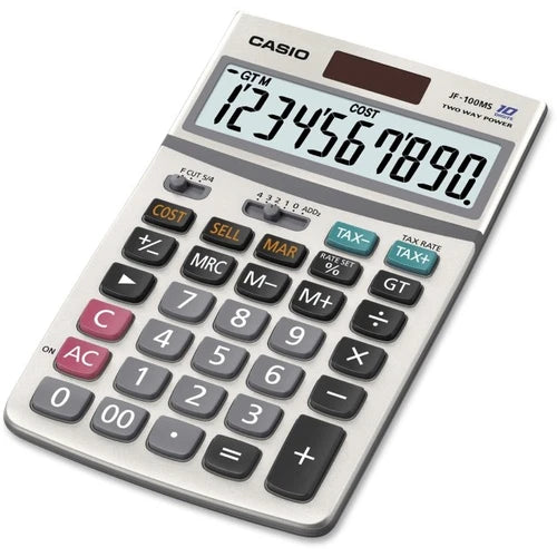 JF100MSSIH - Casio JF100MS Desktop 10-Digit General Purpose Calculator