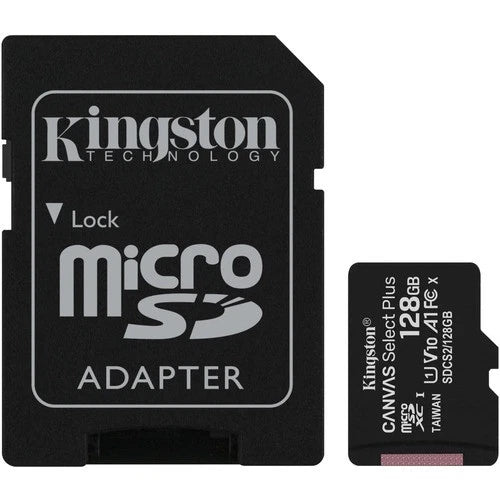 SDCS2 - Kingston Canvas Select Plus 128GB Class 10/UHS-I U1 microSDXC 1