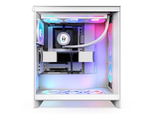 CM-H72FW-R1 - NZXT H7 Flow RGB 2024 Mid-Tower CaseAll White