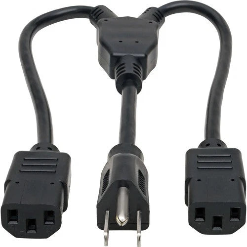 P004-18N-2C13 - Eaton Splitter C14 to 2xC13 PDU Style 10A 250V Power Cord