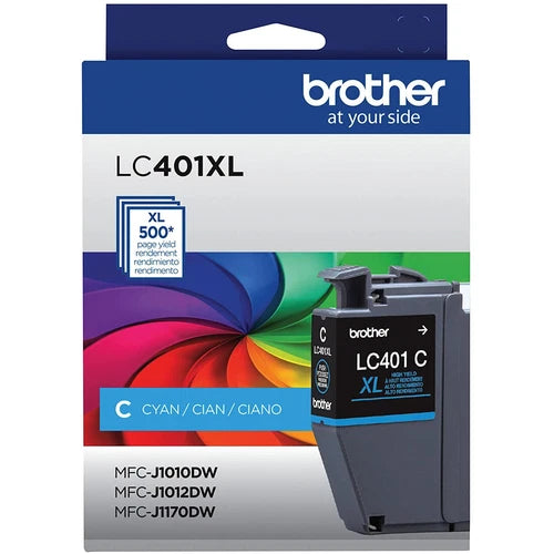 LC401XLCS - Brother High Yield Inkjet Ink Cartridge Cyan