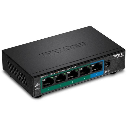 TPETG52 - TRENDnet 5-Port Gigabit PoE+ Switch 32W PoE Switch