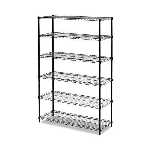 ALESW664818BL - Alera NSF 6-Shelf Wire Shelving Kit 48 x 18 x 72