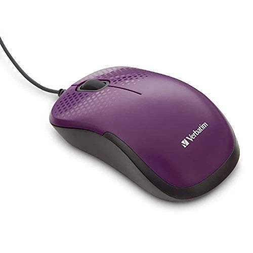 70235 - Verbatim Silent Corded Optical Mouse Purple