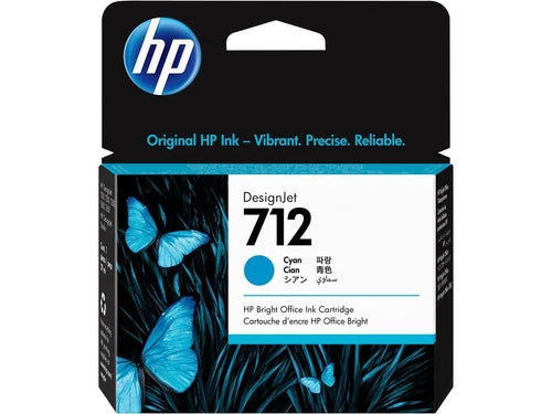 3ED67A - HP 712 29-ml Cyan DesignJet Ink Cartridge