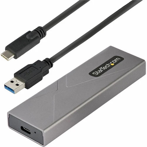 M2USBCNVMESATA - StarTech USB-C 10Gbps to M.2 NVMe or M.2 SATA SSD Enclosure