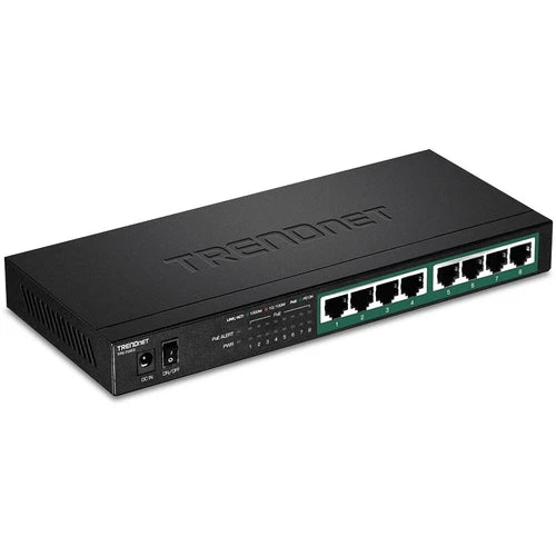 TPETG83 - TRENDnet 8-Port Gigabit PoE+ Switch 65W Switch