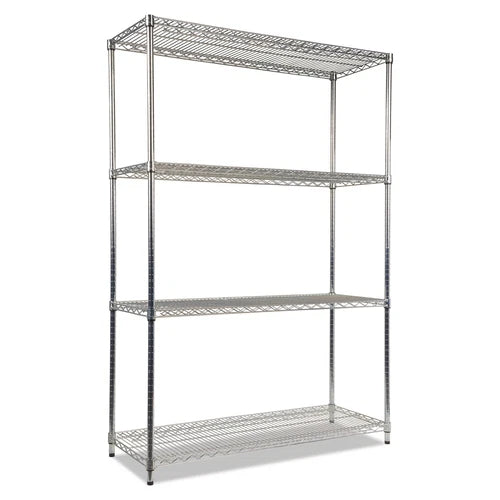 ALESW504818SR - Alera NSF Industrial 4-Shelf Wire Shelving Kit 48wx18dx72h