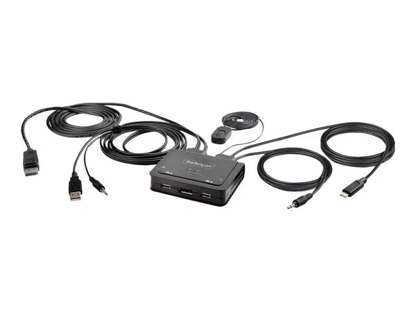 C2-D46-UAC-CBL-KVM - StarTech 2-Port Hybrid USB-C DisplayPort Cable KVM Switch
