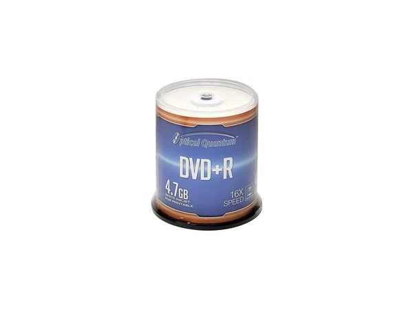 OQDPR16WIPH-BX - Optical Quantum 4.7GB 16X DVD+R White Inkjet Printable 100 s Spindle Disc