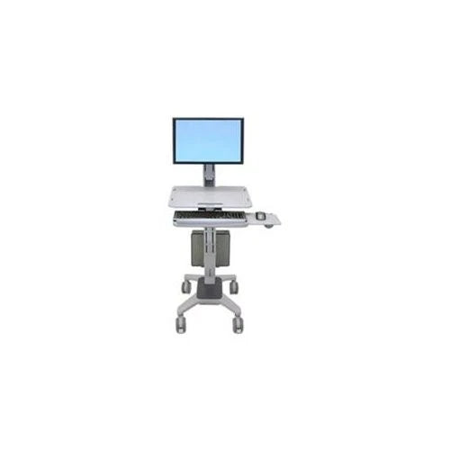 24-198-055 - Ergotron Workfit C-mod Single Display Sit-Stand Workstation Steel Plastic