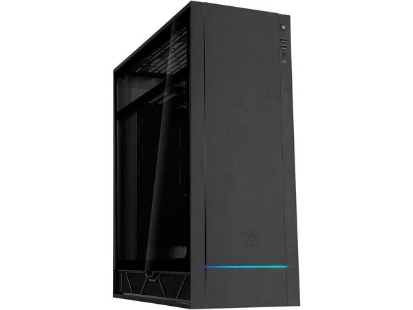 SST-ALF1B-G - SilverStone ALTA F1 Black Aluminuml Steel Tempered Glass ATX Mid