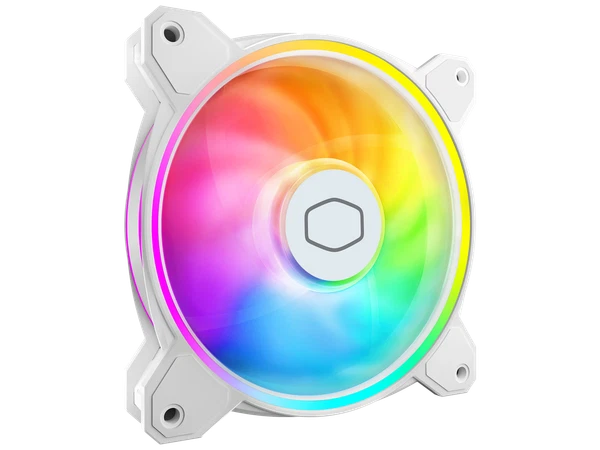 MFL-B2DW-21NP2-R2 - Cooler Master MasterFan MF120 Halo² White PC Case Liquid Cooler Air Cooler Fan
