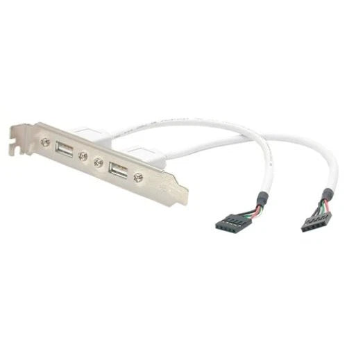 USBPLATE - StarTech 2-Port USB A Female Slot Plate Adapter Cable