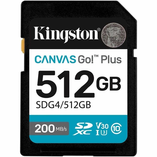 SDG4512GB - Kingston Canvas Go! Plus 512GB Class 10/UHS-I U3 V30 SDXC