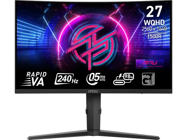 275CQRXF - MSI 27" 240 Hz Rapid VA QHD Gaming Monitor 2560 x 1440 2K
