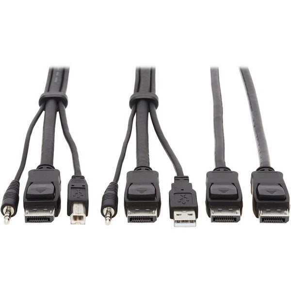 P783006DP - Tripp Lite 5.9ft 4K USB 3.5mm Audio DisplayPort KVM Cable