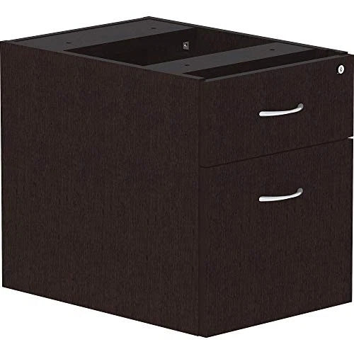 LLR-18222 - Lorell Essentials Espresso Hanging Pedestal 2-Drawer