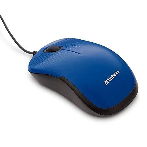70233 - Verbatim Silent Corded Optical Mouse Blue
