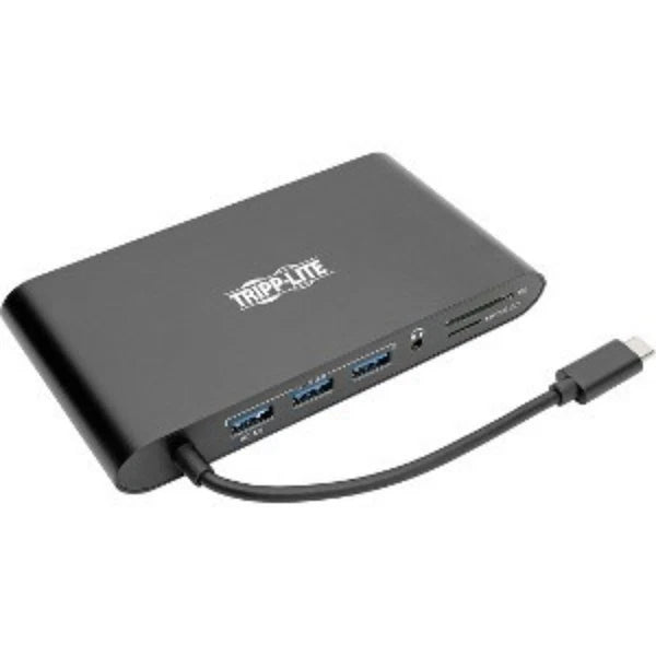 U442DOCK1B - Tripp Lite USB C Docking Station 4k USB Hub HDMI VGA mDP Gbe Charging Black