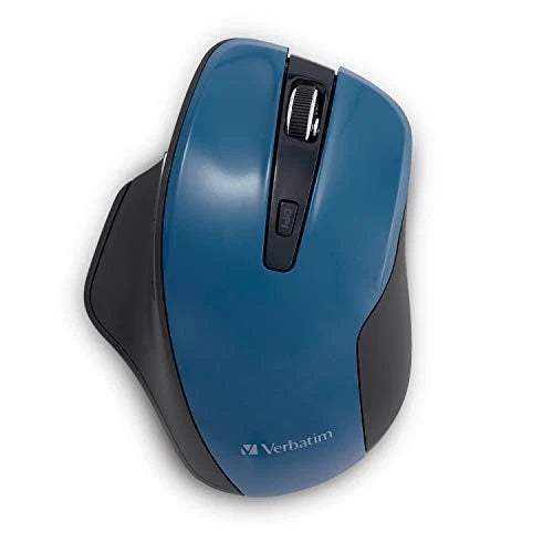70244 - Verbatim Silent Ergonomic Wireless Blue LED Mouse Dark Teal