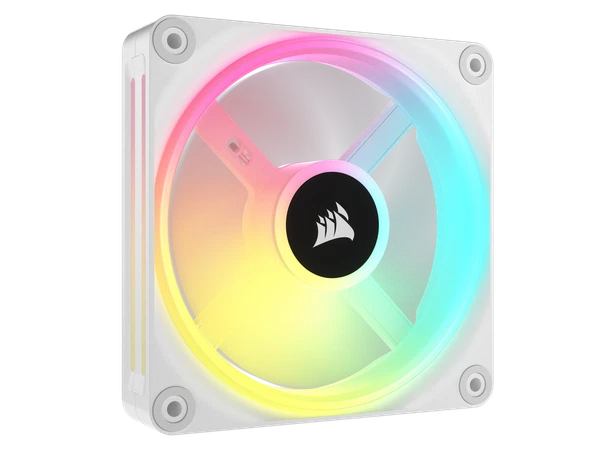 CO-9051005-WW - Corsair QX RGB Series iCUE LINK QX120 RGB WHITE 120mm Magnetic Dome RGB Fan