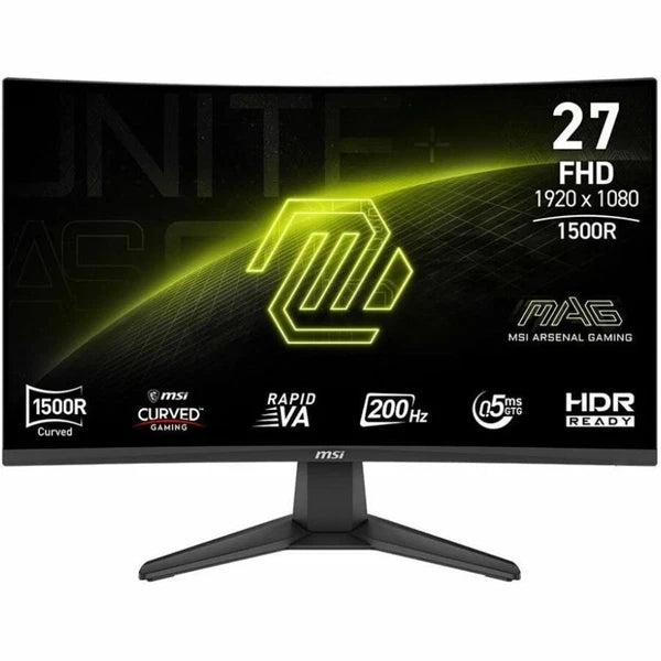 MAG27C6FE20 - MSI MAG 27CF E20 27" VA FHD Display 200Hz FreeSync Curved Gaming Monitor