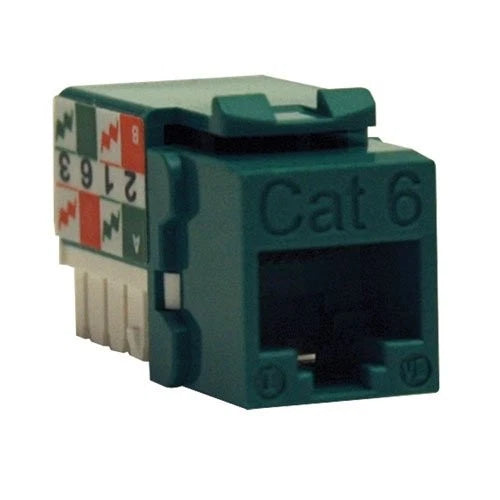 N238-001-GN - Tripp Lite Cat6/Cat5e 110 Style Punch Down Keystone Jack Green TAA GSA