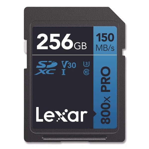LSD800P-256G-BU - Lexar Pro Blue Series 256GB SDXC UHS-I Memory Card