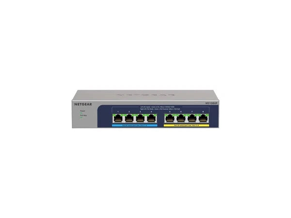 MS108UP100NAS - Netgear 8-port Ultra60 PoE++ Multi-Gigabit 2.5G Ethernet Plus Switch