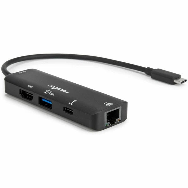 Y10A307-B1 - Rocstor USB Type-C 4-in-1 4K Multiport Adapter
