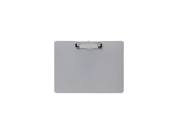 BSN49266 - Business Source Landscape Plastic Clipboard8 1/2" x 11"PlasticSilver