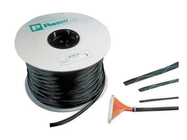 SE50P-CR0 - Panduit Braided Sleeving 0.500 In. 100 ft. Black
