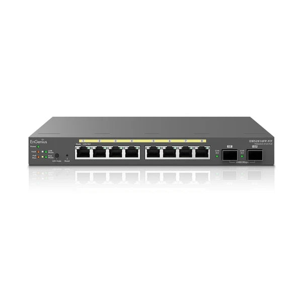 EWS2910FP-FIT - EnGenius Fit 8-Port Gigabit PoE+ Managed Switch 110W Power