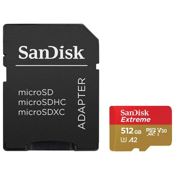 SDSQXAV512GAN6MA - SanDisk Extreme 512GB Class 3/UHS-I U3 V30 microSDXC