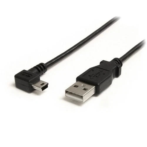 USB2HABM3RA - StarTech 3ft Mini A to Right Angle Mini B Type A Male USB Cable
